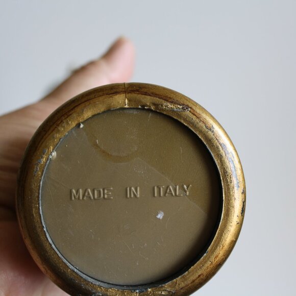 Vintage Italian Florentine Lacquered Green Gold Pepper Mill and Salt shaker SET - Picture 7 of 9